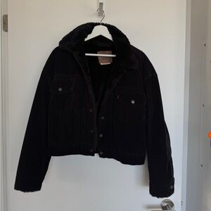 levi’s cropped corduroy jacket